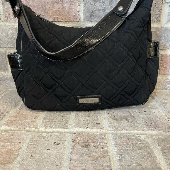 Vera Bradley Handbags - Vera Bradley Black Quilted Shoulder Bag